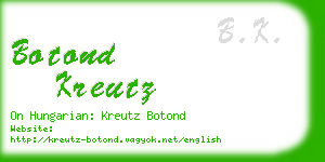 botond kreutz business card